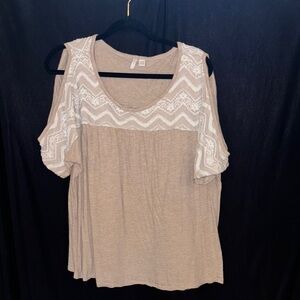 Estate Cream Cuffed Sleeve Relaxed Blouse